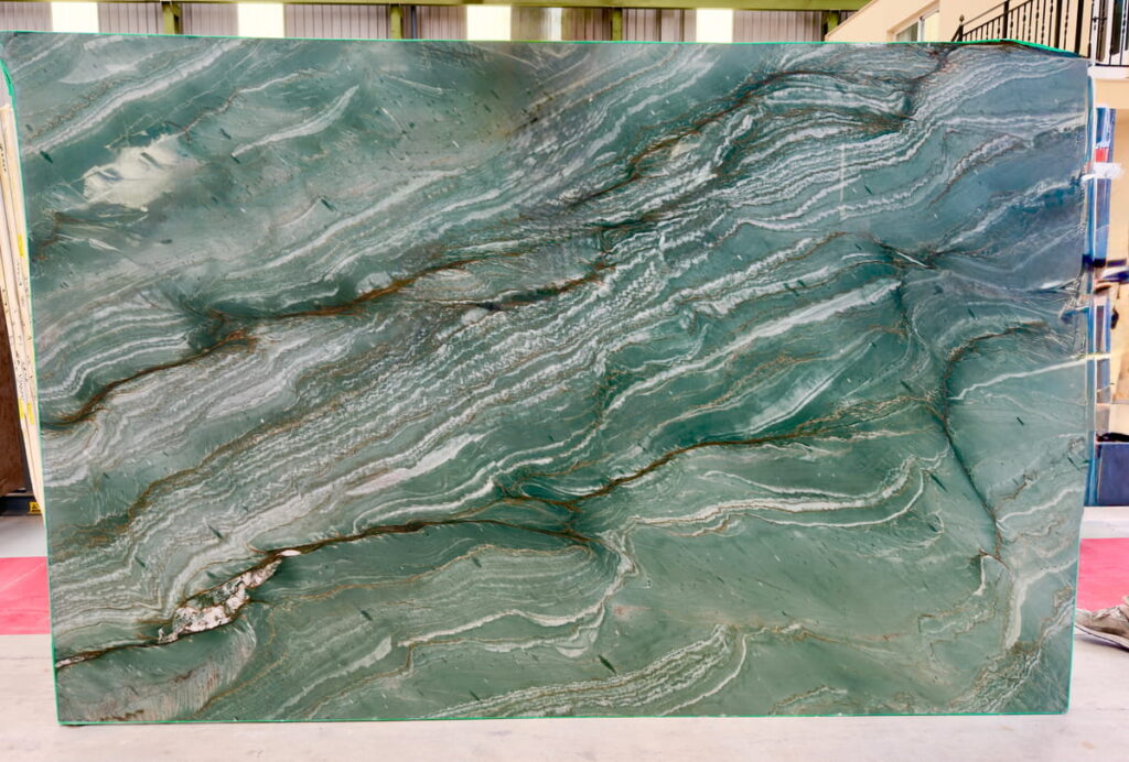 Muestra de Cuarcita Aquamarina — Cuarcitas para encimeras Kelia Natural Design