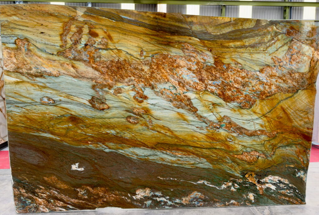 Muestra de Cuarcita Fusion Wow Ocre — Cuarcitas para encimeras Kelia Natural Design