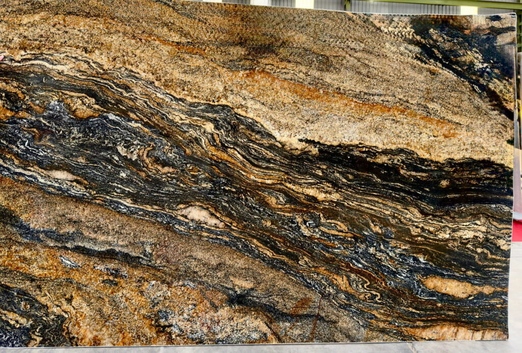 Muestra de Granito Magma White Oro — Granitos para encimeras Kelia Natural Design