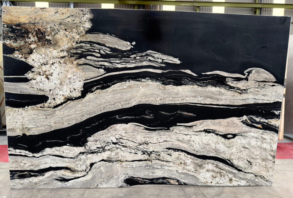 Muestra de Granito Panda White — Granitos para encimeras Kelia Natural Design